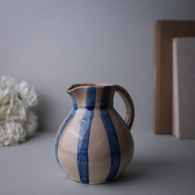 Vintage Keramikkande med Striber